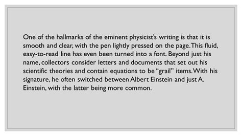 Collecting Autographs And Signed Documents Of Albert Einstein PPT