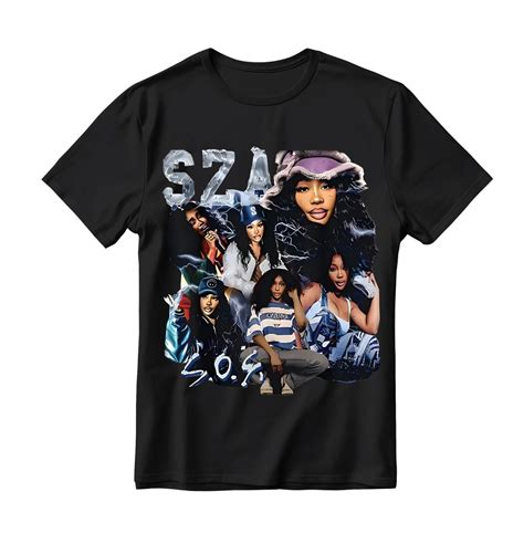 Everfind New Black Punk Hip Hop Harajuku T Shirt Rapper Sza Ctrl X