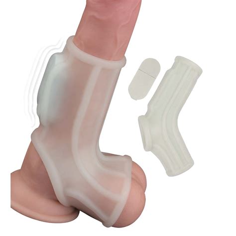 Ultimate Vibrating Wave Power Sleeve Penis Enhancer White Sex Toy Hotmovies