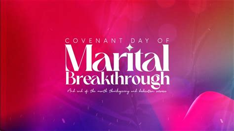 COVENANT DAY OF MARITAL BREAKTHROUGH I 25TH JUNE 2023 YouTube