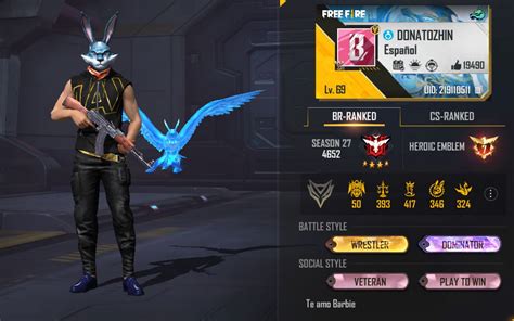 TheDonato S Free Fire MAX ID Stats Rank K D Ratio And Monthly