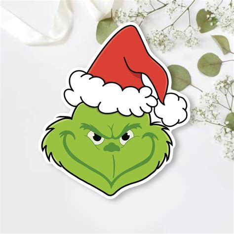 The Grinch Sticker Christmas Sticker Dr Seuss Sticker Etsy