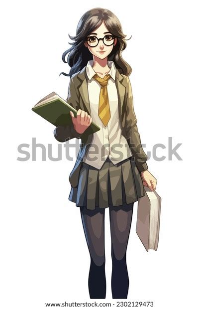 Teacher Anime Style Character Vector Illustration Stock Vector (Royalty Free) 2302129473 ...