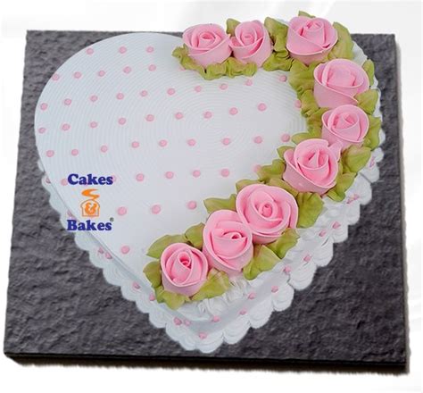 Pink Flower Heart Shape Cake Cakes And Bakes