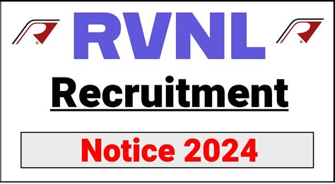 Rvnl Recruitment Notification Out Check Details