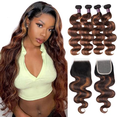 Ishow Hair Malaysian Water Wave 4 Bundles With 4x4 Lace Closure - IshowHair