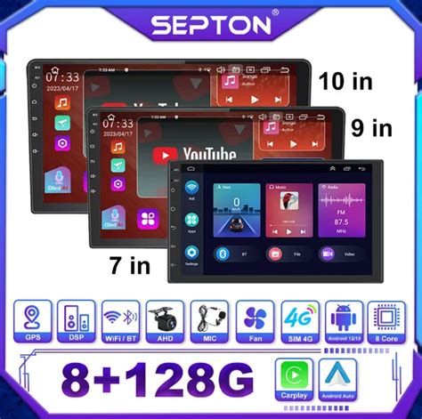 Septon Radio Est Reo Universal Para Coche Dispositivo Con Android