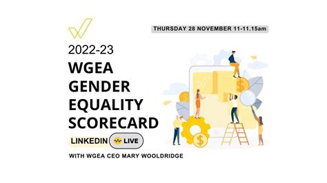 Release Of The 2022 23 Gender Equality Scorecard Live Update Youtube