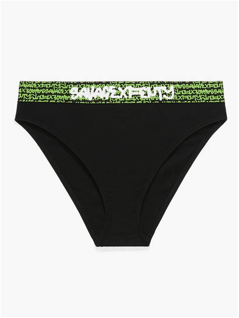 Forever Savage High Leg Bikini In Black SAVAGE X FENTY