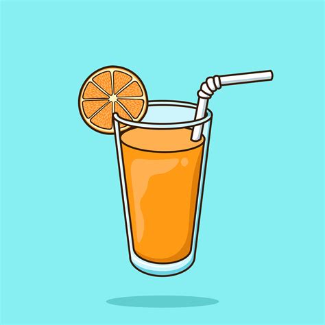 Jus D Orange Boisson En Verre Et Agrumes Illustration Vectorielle De