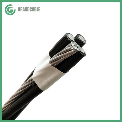 6AWG Quadruplex Aluminum XLPE Covered Conductor Service Drop Cable