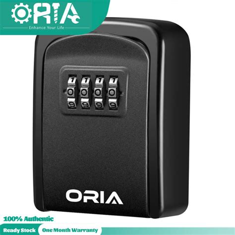 ORIA Key Security Lock Box 2Pcs Weatherproof 4 Digit Combination Key