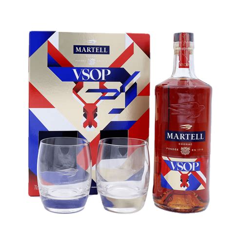 Martell Cognac Vsop 2 Glasses Set