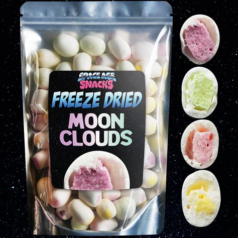 Freeze Dried Moon Clouds Space Age Snacks