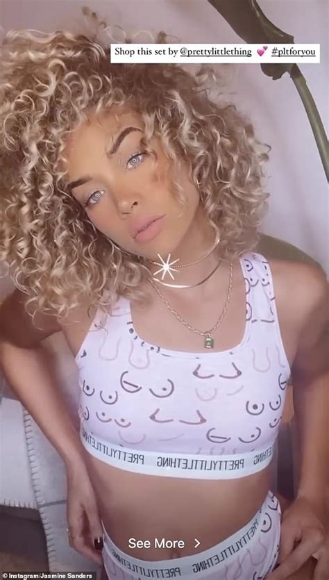 Jasmine Sanders Displays Her Taut Abs In Boob Print Crop Top Daily Mail Online