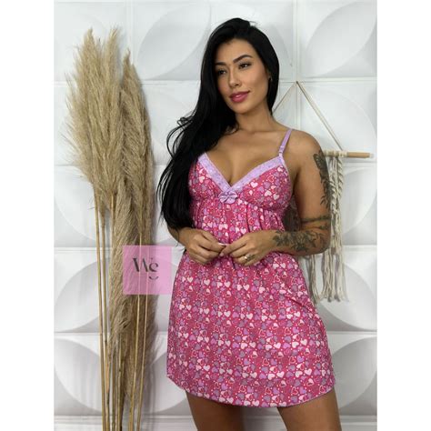 Camisola Liganete Camisola Sexy Camisolas Vestido De Dormir Shopee Brasil