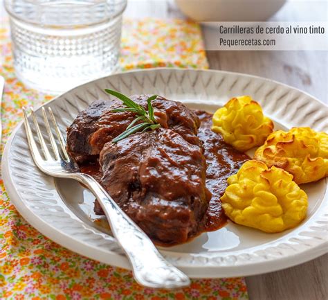 Carrilleras De Cerdo Al Vino Tinto La Mejor Receta Pequerecetas