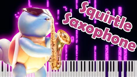 Squirtle Playing The Saxophone Midi Squirtle Saxophone Crazy Piano