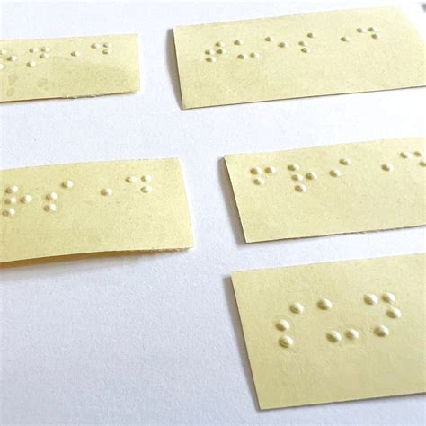 Custom Braille Sticky Labels Dotty About Braille