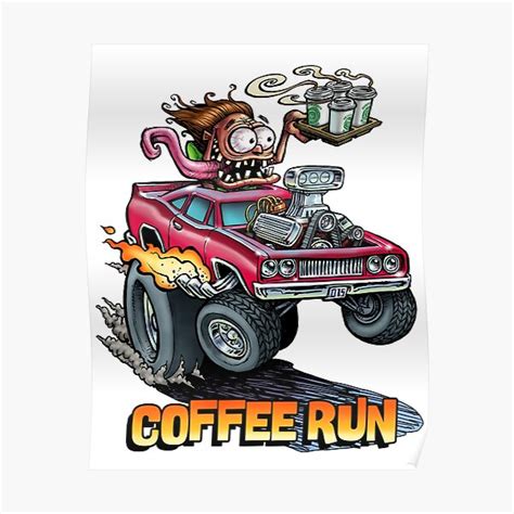 "Coffee Run design" Poster by marshallx | Redbubble