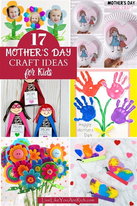 17 Mothers Day Craft Ideas For Kids Live Like You Are Rich