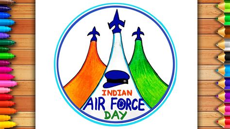 Indian Air Force Drawing Indian Air Force Poster Air Force Day