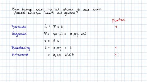 Rekenen Met Elektrische Energie 2KGT NOVA H5 4 NASK Thuis YouTube