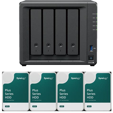 Synology DS423 4 Bay NAS 2GB RAM 32TB 4x8TB Of Synology Plus Drives