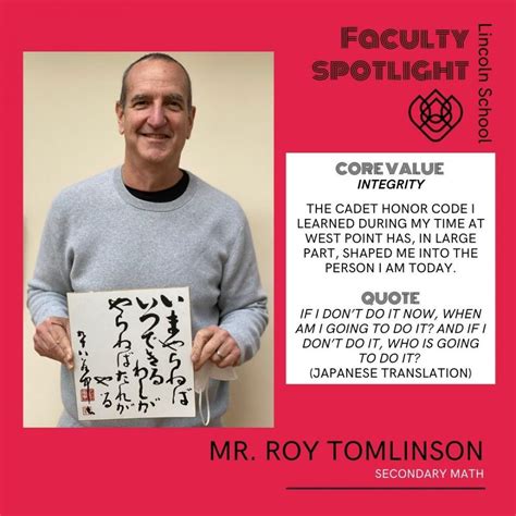 Faculty Spotlight Mr Roy Tomlinson Lincoln School Nepal