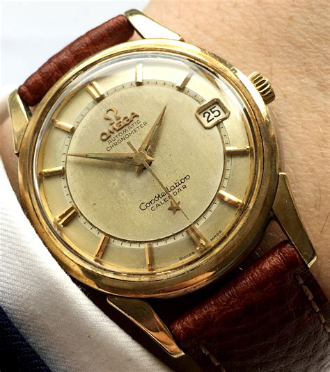 Gold Plated Vintage Omega Constellation Automatic Vintage Portfolio