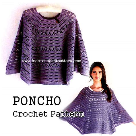 Cómo Tejer Poncho Crochet Tutorial Video Crochet Y Dos Agujas Patrones De Tejido