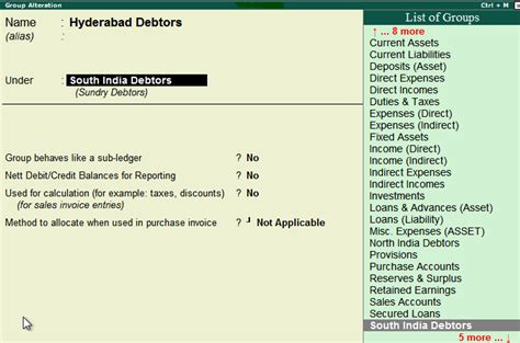 How To Create Group In Tally Erp 9 Javatpoint