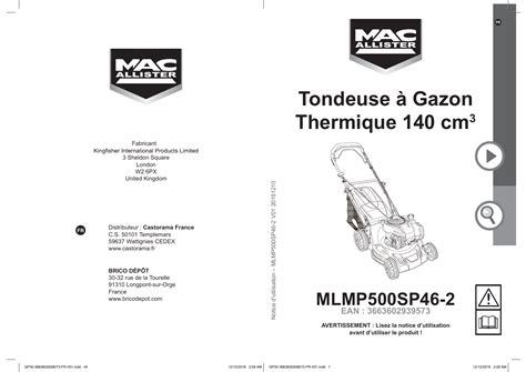 Introducir Imagen Tondeuse Thermique Mac Allister Castorama Fr