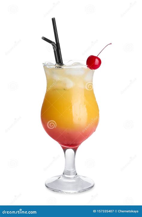 Glass Of Cocktail Sex On The Beach White Stock Image Image Of Orange Liquor