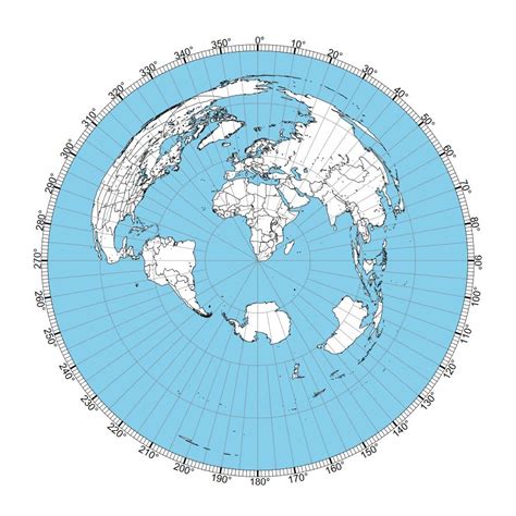 A collection of azimuth maps from locations around the world.