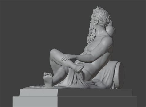 Zeus With Cornucopia Sculpture Finished Projects Blender Artists