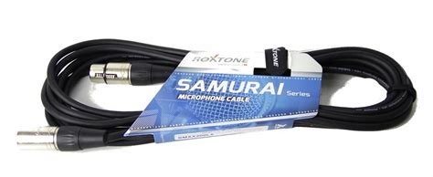 Kabel Mikrofonowy XLR XLR 1m Roxtone Samurai Muzyczni Pl