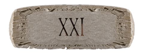 XXI Roman Numerals in number - Roman Nums