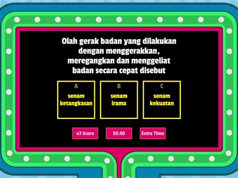 Latihan Soal Pjok Senam Ketangkasan Gameshow Quiz