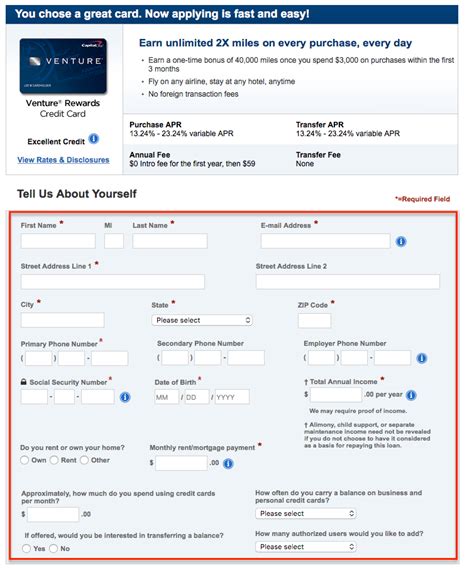How To Apply To Capital One® Venture® Rewards Credit Card Creditspot