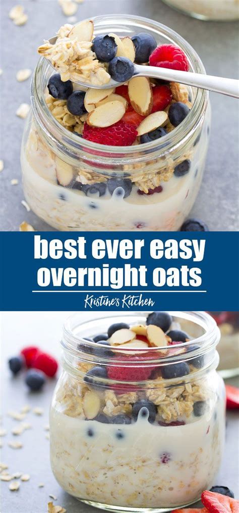 The Best EASY Overnight Oats Recipe This Healthy Overnight Oatmeal In