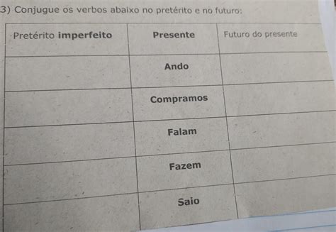 Classifique Os Verbos Das Orações Abaixo Em BRAINCP