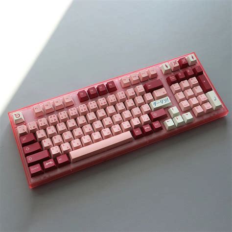 Replica Inspired Gmk Darling Cherry Profile Double Shot Pbt Pink