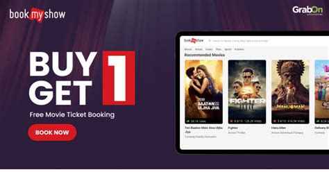 BookMyShow Coupons & Offers: Buy 1 Get 1 FREE