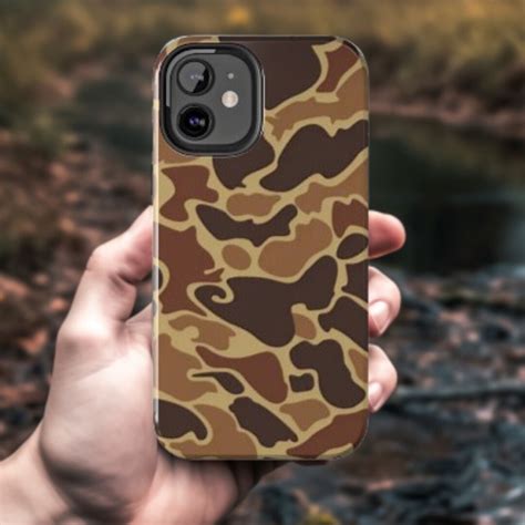 Old School Camo Phone Case Duck Camouflage Hunting Pattern Iphone