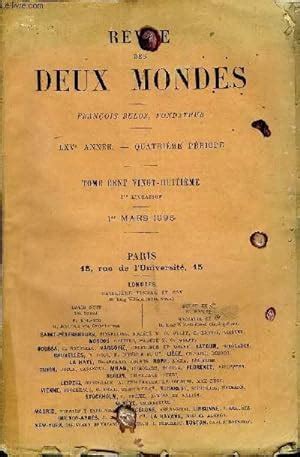 Revue Des Deux Mondes Lxve Annee N I Un Ambassadeur Anglais En