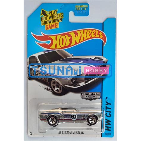 Hot Wheels Zamac Custom Ford Mustang T Model Car Shopee Malaysia