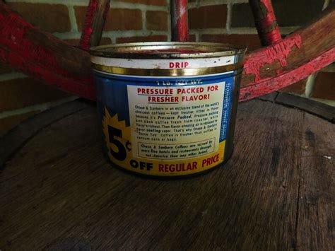 Vintage Chase Sanborn Lb Coffee Tin Can And Lid Etsy