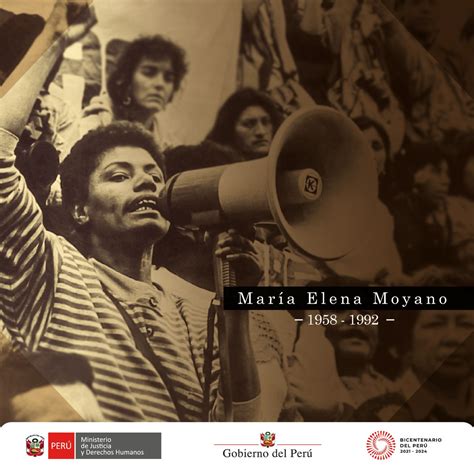 Ministerio De Justicia Y Derechos Humanoss Tweet Hoy Conmemoramos A María Elena Moyano