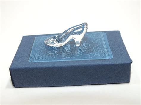 Mini Cinderella Glass Slipper For Engagement Or Wedding Proposal In Cinderella Blue Box Etsy